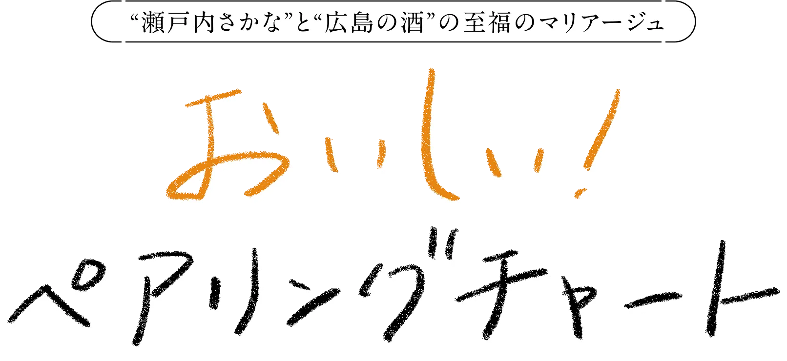 ”瀬戸内さかな”と”広島の酒”の至福のマリアージュ おいしい！ペアリングチャート